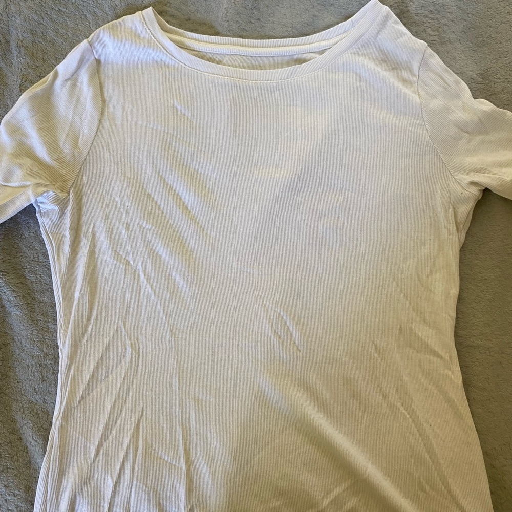 🤍Simple White Everyday Long-sleeve